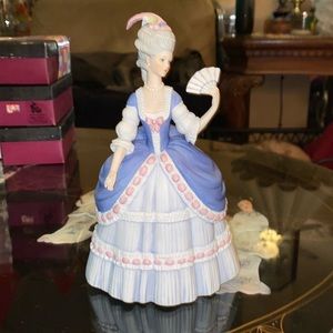 Vintage Lenox 1980s Governor's Garden Party Fine Bisque Porcelain Lady Figurine